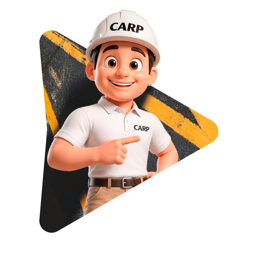 carpito con casco blanco